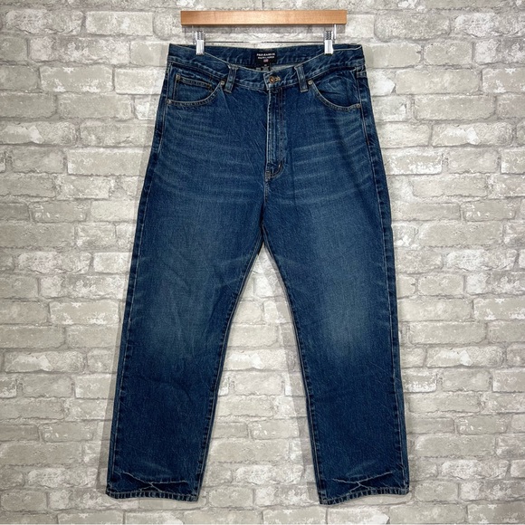 Vintage Polo Ralph Lauren Men's 34 Dad Jeans Straight Leg Zip Fly Medium Wash - Picture 2 of 8